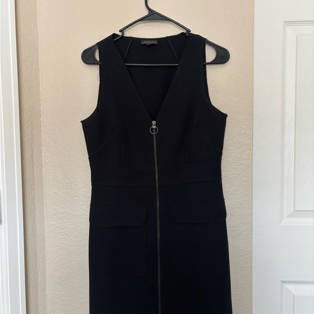 Topshop Black Zipper Dress